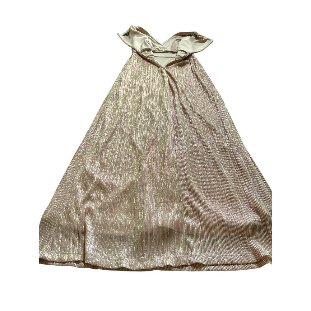 Marina Pink and Gold Gown - Size 4 - Picture 15 of 16